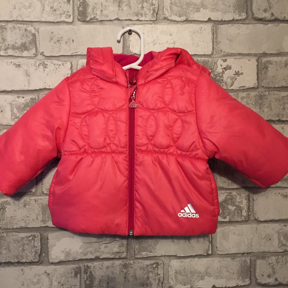 Adidas Baby Girl Windbreaker Size 0-3 Months
